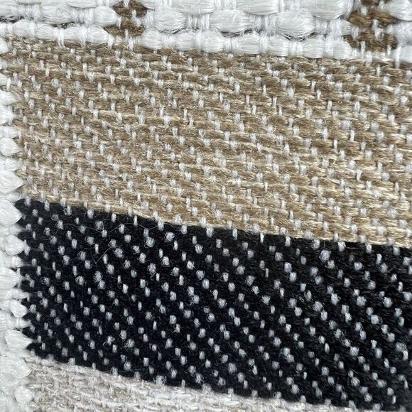 Large Decorative Throw Pillow 20”x 20” Geometric Pattern NEW Multi Color Texture - Picture 5 of 10